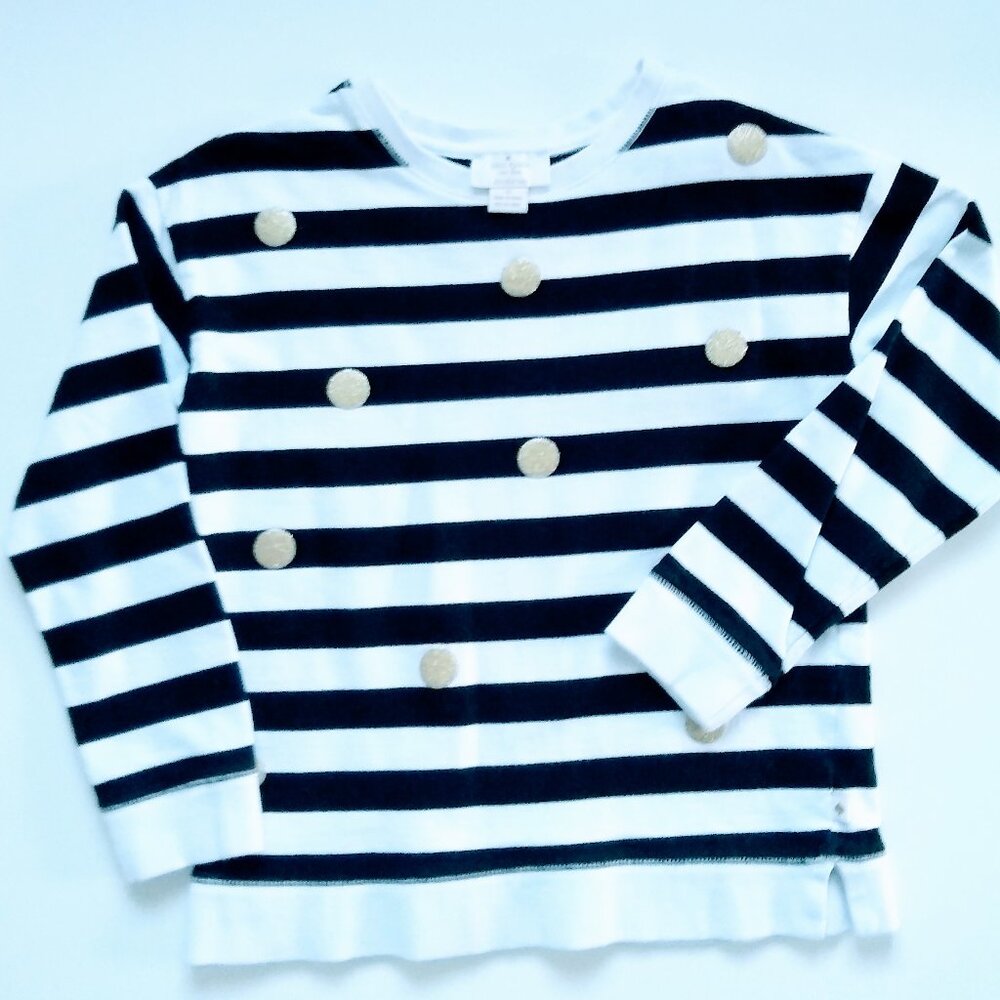 KATE SPADE POLKA DOT PULLOVER SWEATSHIRT GIRLS - Picture 2 of 11